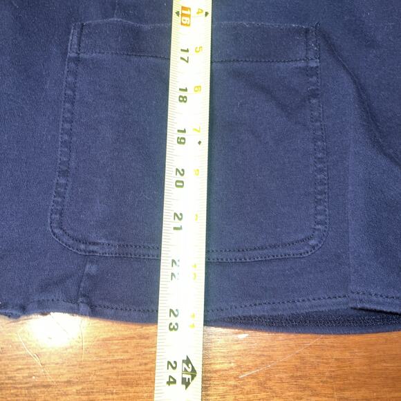 Lauren Ralph Lauren Cotton Knit Blazer Navy Silver Embroidered Crest 2X - Picture 6 of 6